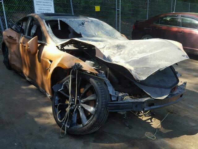 5YJSA1H11EFP41114 - 2014 TESLA MODEL S Շագանակագույն լուսանկար 9