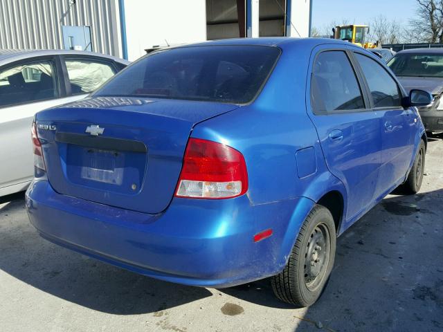 KL1TD56616B639325 - 2006 CHEVROLET AVEO BASE Mavi foto 4