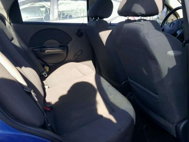 KL1TD56616B639325 - 2006 CHEVROLET AVEO BASE Mavi foto 6