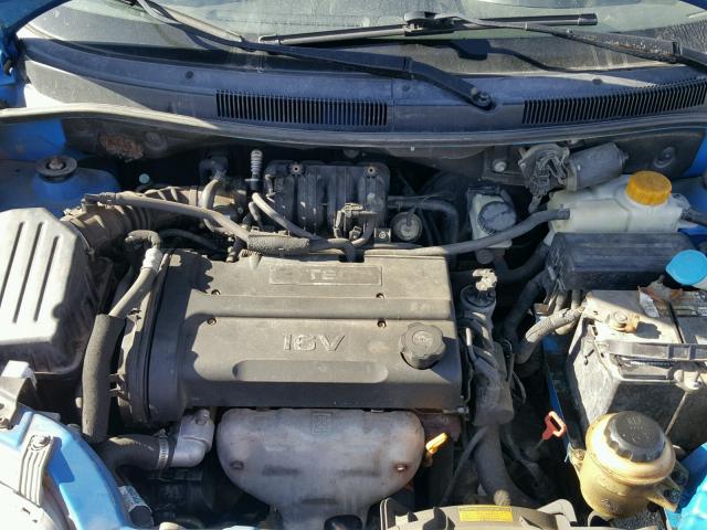 KL1TD56616B639325 - 2006 CHEVROLET AVEO BASE Mavi foto 7
