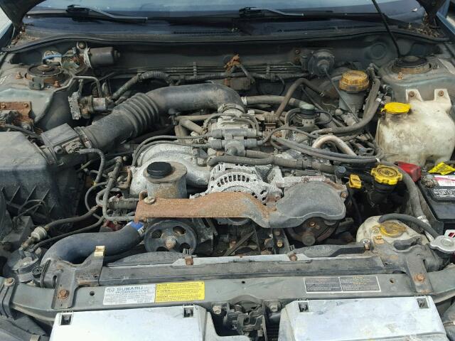 4S3BK4354T7319172 - 1996 SUBARU LEGACY L GREEN photo 7