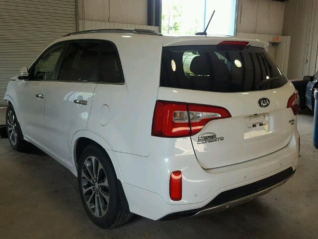 5XYKW4A77EG443547 - 2014 KIA SORENTO SX WHITE photo 3