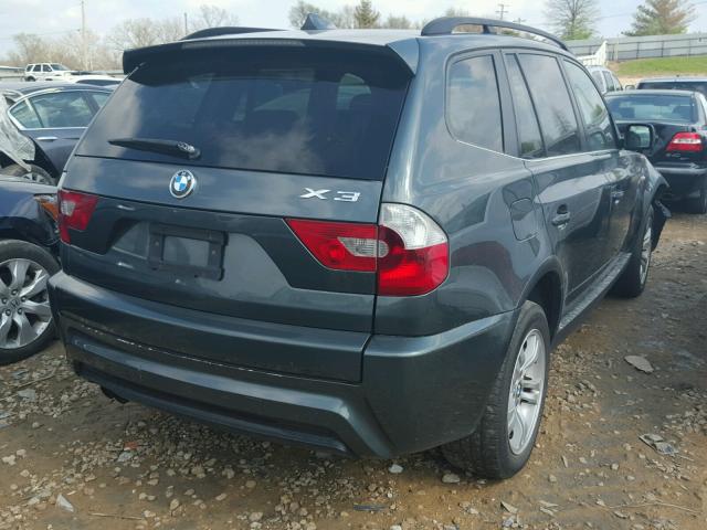 WBXPA93446WD26524 - 2006 BMW X3 3.0I GRAY photo 4