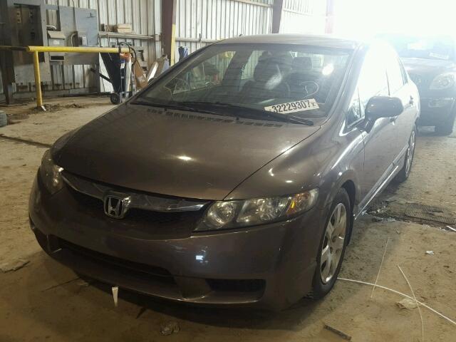 19XFA16569E019172 - 2009 HONDA CIVIC LX GRAY photo 2