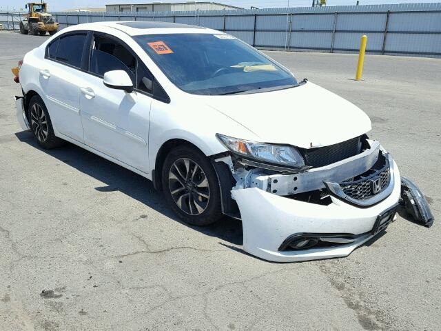 19XFB2F87DE262818 - 2013 HONDA CIVIC EX WHITE photo 1