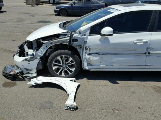 19XFB2F87DE262818 - 2013 HONDA CIVIC EX WHITE photo 9