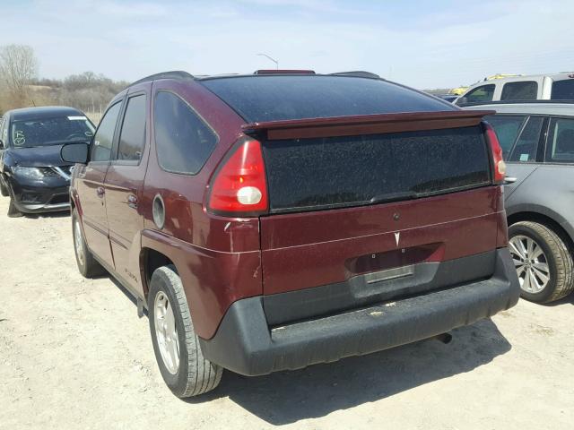 3G7DA03EX3S568595 - 2003 PONTIAC AZTEK RED photo 3