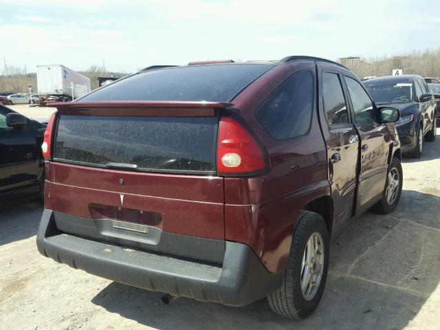 3G7DA03EX3S568595 - 2003 PONTIAC AZTEK RED photo 4