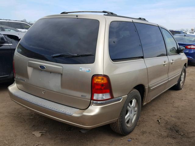 2FMZA52411BA08542 - 2001 FORD WINDSTAR S GOLD photo 4