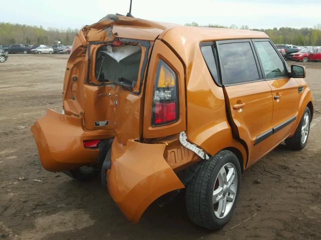 KNDJT2A27B7203243 - 2011 KIA SOUL + ORANGE photo 4