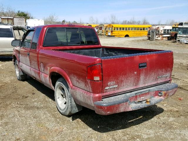 1GCCS19WX28126603 - 2002 CHEVROLET S TRUCK S1 RED photo 3