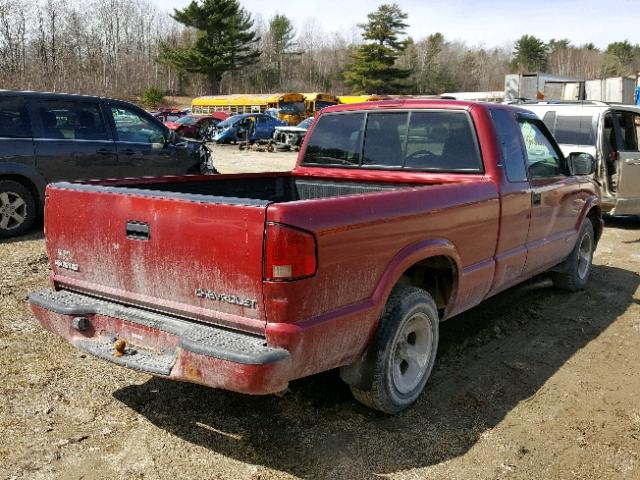 1GCCS19WX28126603 - 2002 CHEVROLET S TRUCK S1 RED photo 4