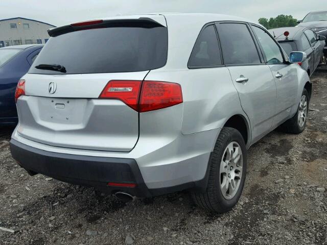 2HNYD28207H553000 - 2007 ACURA MDX SILVER photo 4