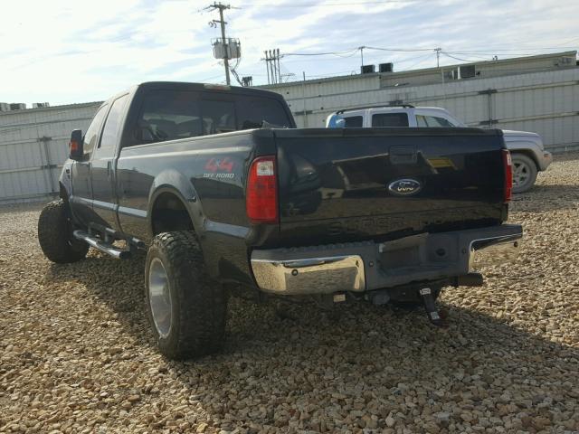 1FTWW31R78EC95281 - 2008 FORD F350 SRW S BLACK photo 3