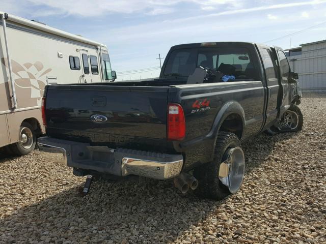 1FTWW31R78EC95281 - 2008 FORD F350 SRW S BLACK photo 4