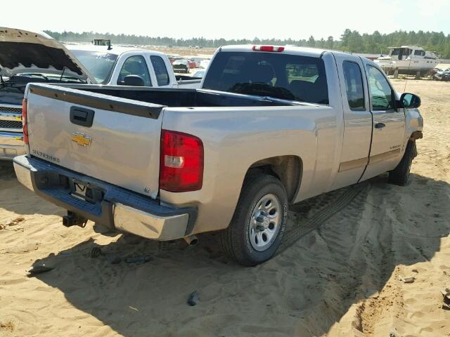 2GCEC19C881235035 - 2008 CHEVROLET SILVERADO GRAY photo 4