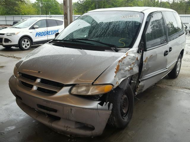 2B4GP2537YR856015 - 2000 DODGE CARAVAN SILVER photo 2