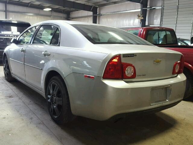1G1ZA5EB2A4107498 - 2010 CHEVROLET MALIBU LS SILVER photo 3