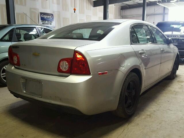 1G1ZA5EB2A4107498 - 2010 CHEVROLET MALIBU LS SILVER photo 4