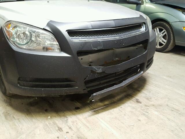 1G1ZA5EB2A4107498 - 2010 CHEVROLET MALIBU LS SILVER photo 9