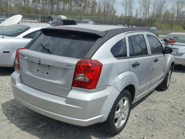 1B3HB48B47D188214 - 2007 DODGE CALIBER SX SILVER photo 4