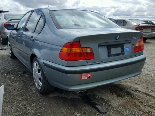 WBAEU334X2PF71953 - 2002 BMW 325 XI TEAL photo 3