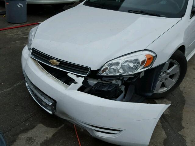 2G1WF5EK4B1142092 - 2011 CHEVROLET IMPALA LS WHITE photo 10