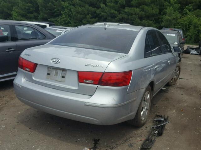 5NPET4AC5AH586387 - 2010 HYUNDAI SONATA SILVER photo 4