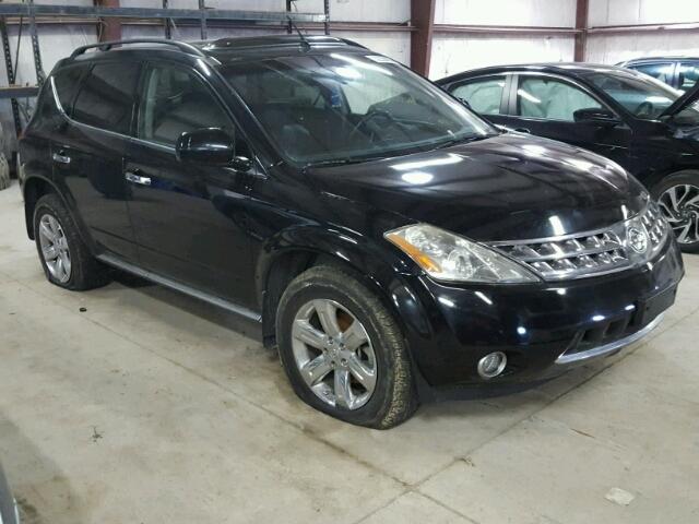 JN8AZ08W67W606224 - 2007 NISSAN MURANO SL BLACK photo 1