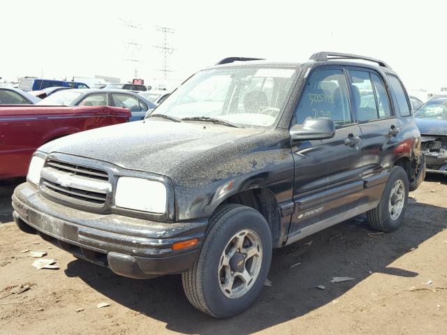 2CNBJ13C516954801 - 2001 CHEVROLET TRACKER BLACK photo 2