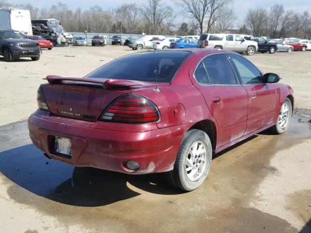 1G2NE52F14M595661 - 2004 PONTIAC GRAND AM S Tünd qırmızı foto 4