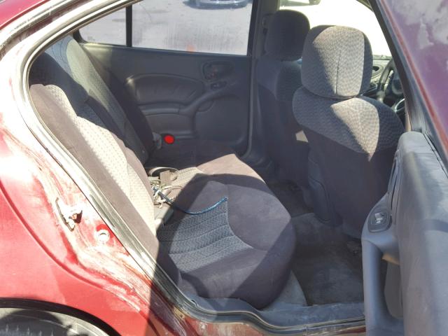 1G2NE52F14M595661 - 2004 PONTIAC GRAND AM S Tünd qırmızı foto 6