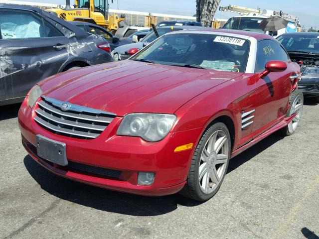1C3AN69L06X064923 - 2006 CHRYSLER CROSSFIRE RED photo 2