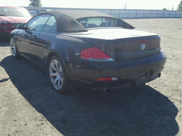 WBAEK13597CN82876 - 2007 BMW 650 I BLACK photo 3