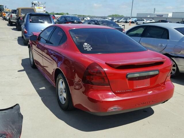 2G2WP552071203860 - 2007 PONTIAC GRAND PRIX RED photo 3