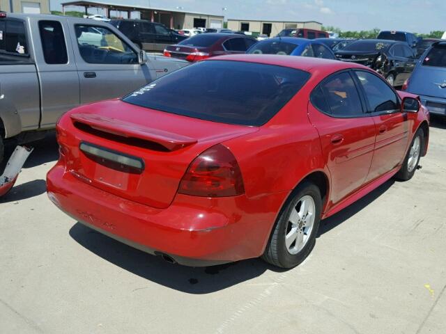 2G2WP552071203860 - 2007 PONTIAC GRAND PRIX RED photo 4