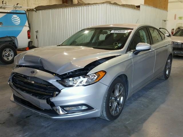 3FA6P0G72HR342656 - 2017 FORD FUSION S SILVER photo 2