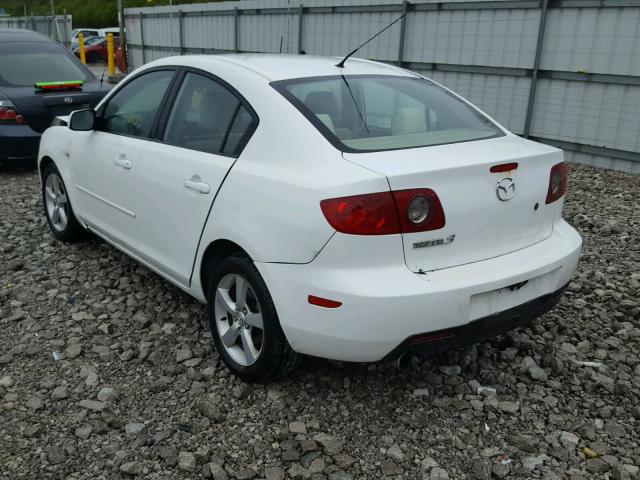 JM1BK12F151298795 - 2005 MAZDA 3 I WHITE photo 3