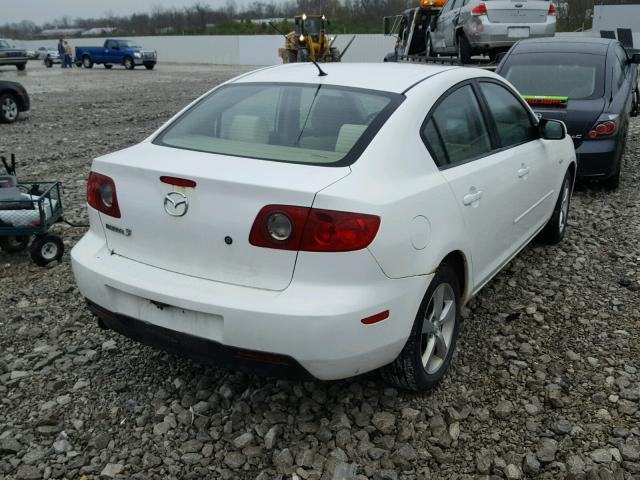 JM1BK12F151298795 - 2005 MAZDA 3 I WHITE photo 4