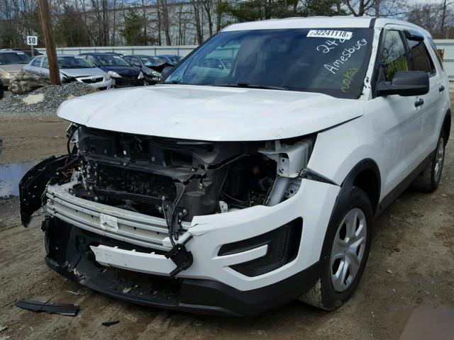 1FM5K8AR2HGA37528 - 2017 FORD EXPLORER P WHITE photo 2