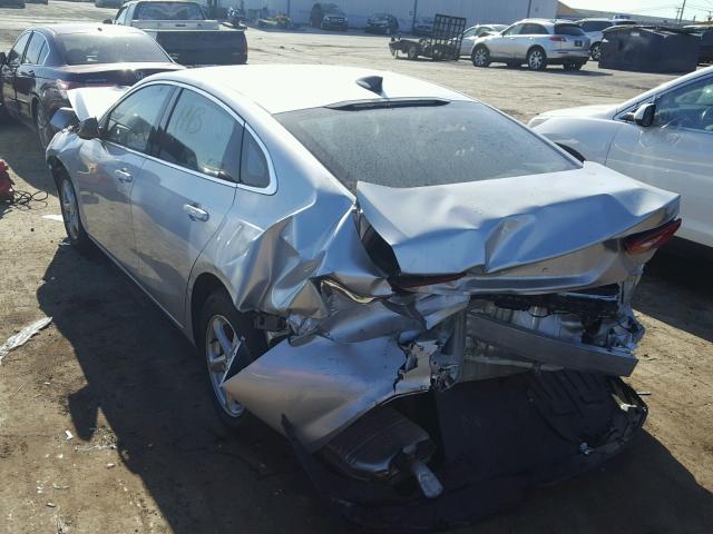 1G1ZB5ST8JF120755 - 2018 CHEVROLET MALIBU LS SILVER photo 3