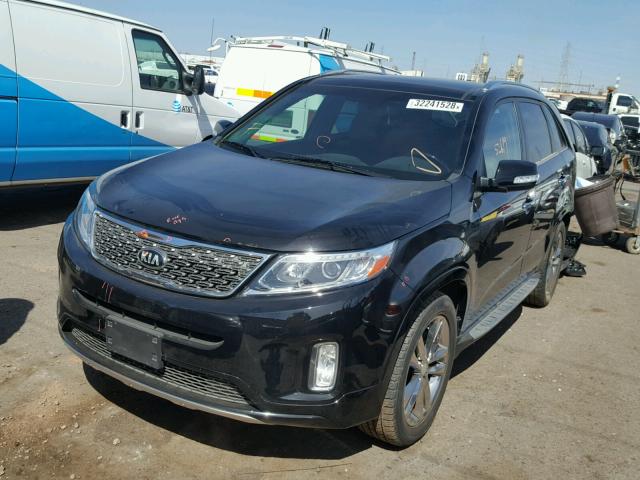 5XYKW4A72EG483082 - 2014 KIA SORENTO SX BLACK photo 2