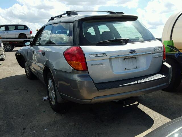 4S4BP61C957389666 - 2005 SUBARU LEGACY OUT GRAY photo 3