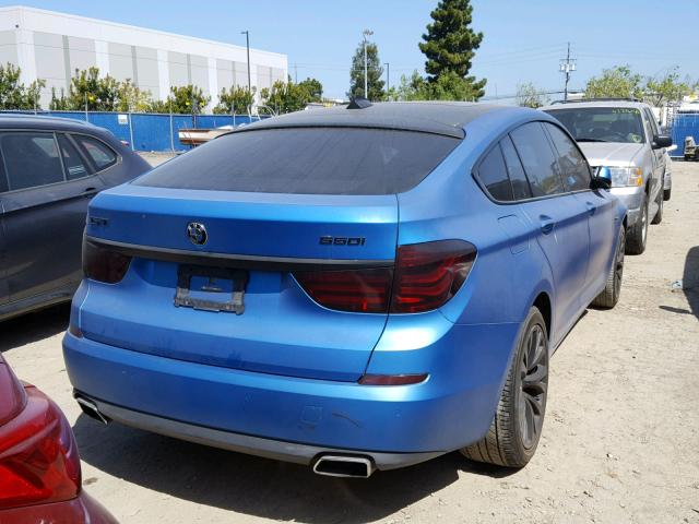 WBASN4C57AC209452 - 2010 BMW 550 GT BLUE photo 4