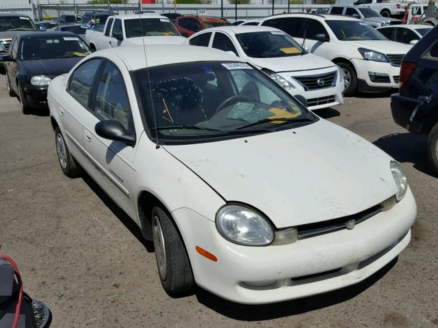 1B3ES46C41D194956 - 2001 DODGE NEON SE WHITE photo 1