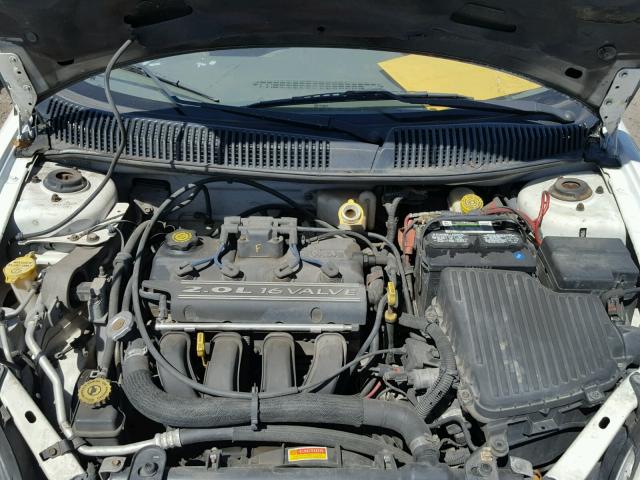 1B3ES46C41D194956 - 2001 DODGE NEON SE WHITE photo 7