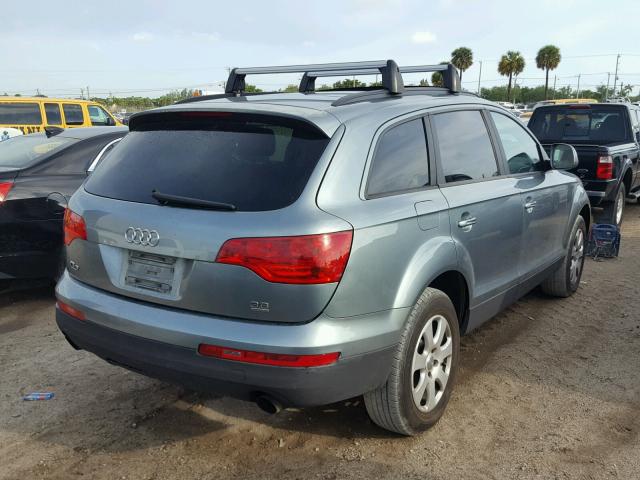 WA1AY74LX7D080981 - 2007 AUDI Q7 3.6 QUA GREEN photo 4