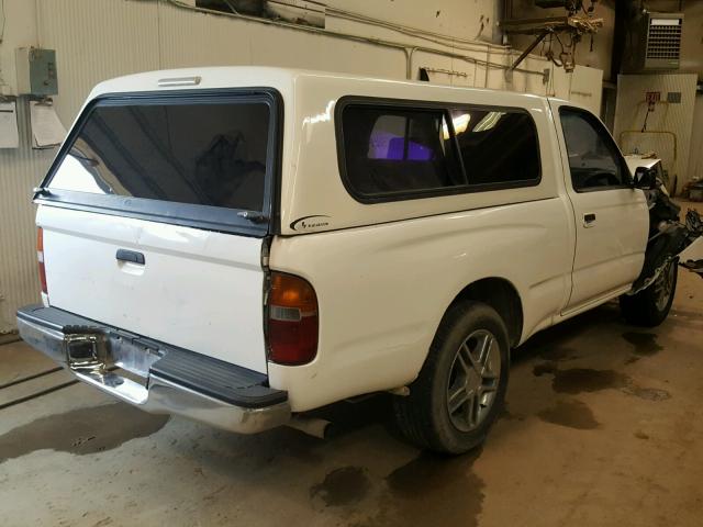 4TANL42N6XZ468619 - 1999 TOYOTA TACOMA WHITE photo 4