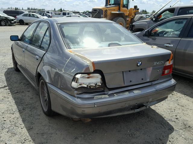 WBADN63492GN86029 - 2002 BMW 540 I AUTO GRAY photo 3