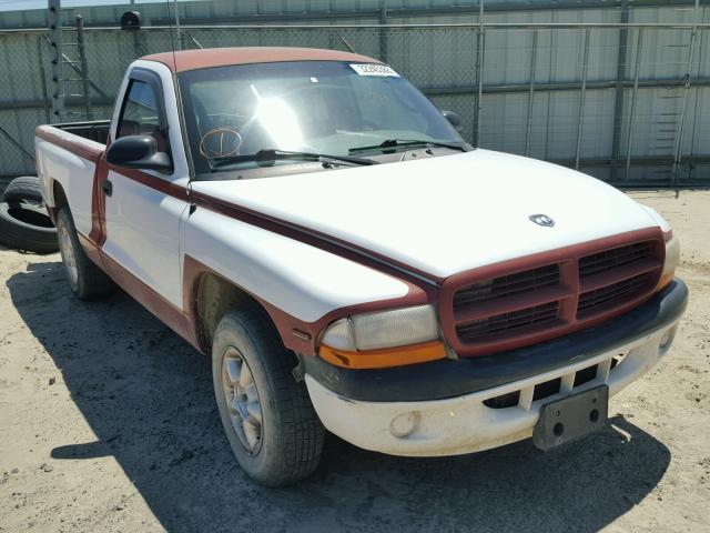 1B7FL26P4YS715171 - 2000 DODGE DAKOTA TWO TONE photo 1